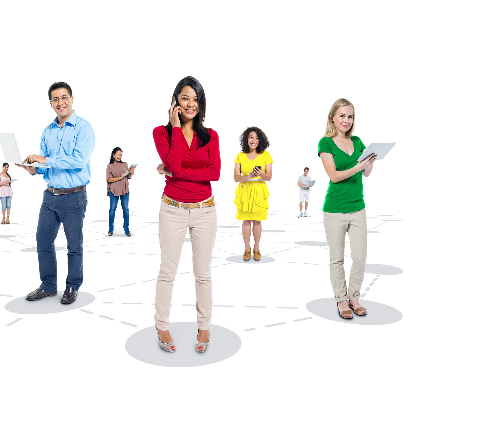 People working together on digital solutions